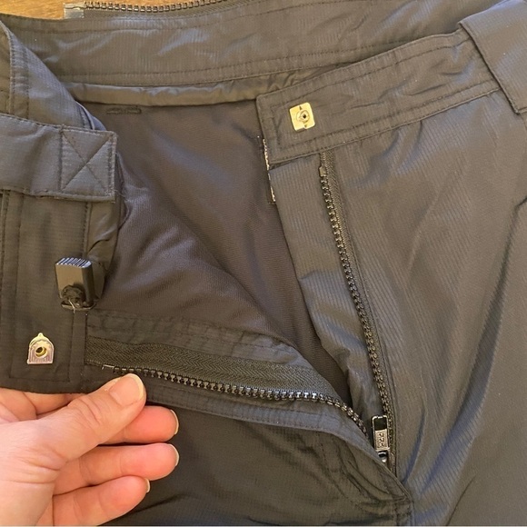 Obermeyer Size 6 Gypsy Ski Snowboard Snow Pants Black Lined Logo High Rise - Picture 11 of 15